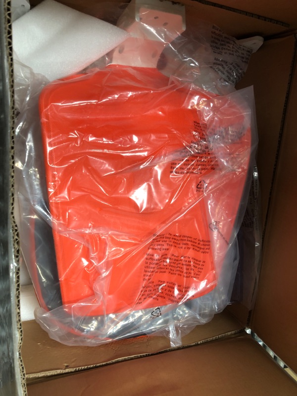 Photo 1 of Nouhaus Palette Ergonomic Office Chair Comfortable Swivel Computer Desk Chair, Lumbar Adjust Rolling Chair. (Bright Orange)