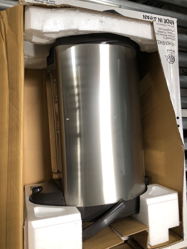 Photo 2 of ***MINOR DAMAGE*BACK IS DENTED*PICTURED***
Zojirushi America CV-DCC50XT VE Hybrid Water Boiler And Warmer, 5-Liter, Stainless Dark Brown 5-Liter Boiler