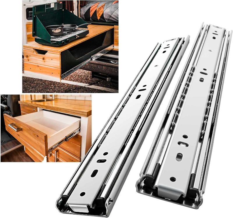 Photo 1 of 18" BLUM Tandem Set of 6 Drawer Slides Plus BLUMOTION Complete Kit. with Runners 563H, Locking Devices, Rear mounting Brackets, and Screws (for face Frame or Frameless Application) 18" Set of 6