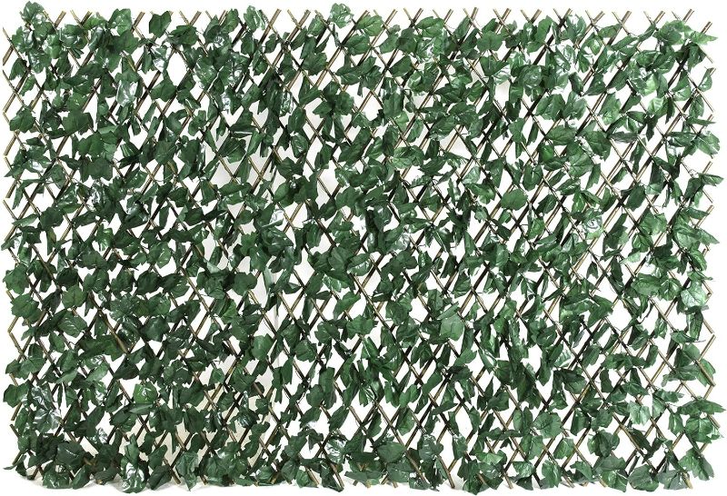 Photo 1 of ColourTree Artificial Ivy Expandable Fence Privacy Screen,  (1, Single Sided Leaves)