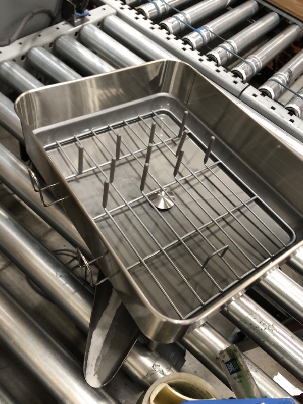 Photo 2 of Compact Stainless Steel Frame Dish Rack