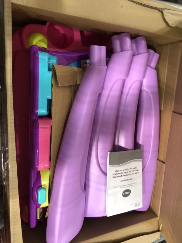 Photo 2 of (PARTS ONLY)VTech Touch & Learn Activity Desk (Frustration Free Packaging), Purple Purple Frustration-Free Packaging