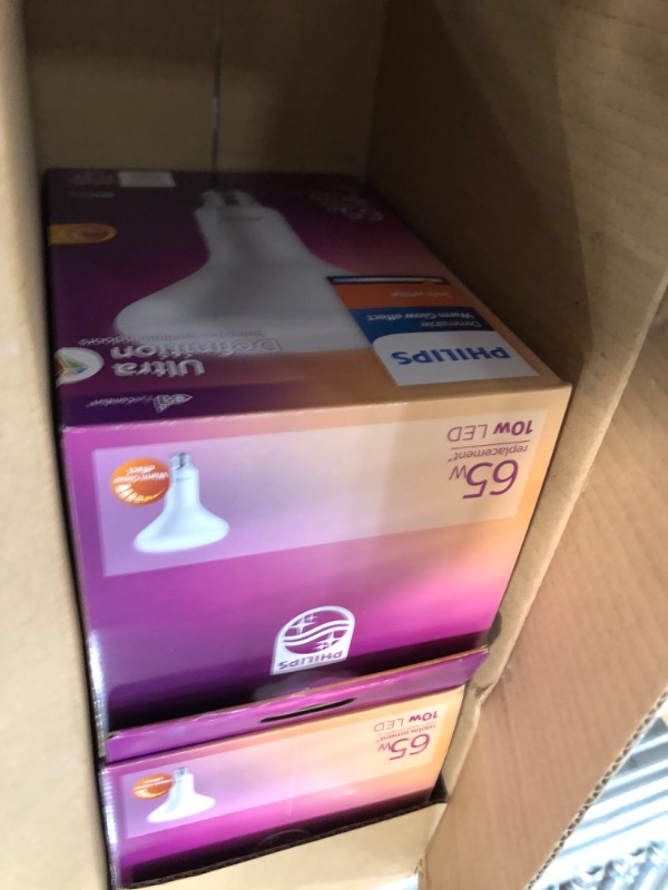 Photo 1 of 65-Watt Equivalent BR40 Ultra Definition Dimmable E26 LED Light Bulb Soft White with Warm Glow 2700K (1-Pack)
SET OF 4