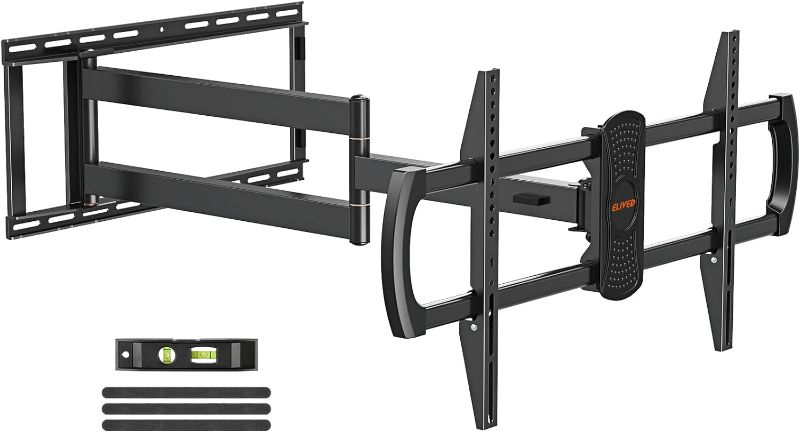 Photo 1 of ELIVED Long Arm TV Mount Full Motion Wall Mount TV Bracket with 40.4 inch Extension Articulating Arm TV Wall Mount, Fits Most 42-90 Inch TVs, Holds up to 130 lbs,VESA 800x400mm, fits 12"-24" Studs. Ultra Long Arm