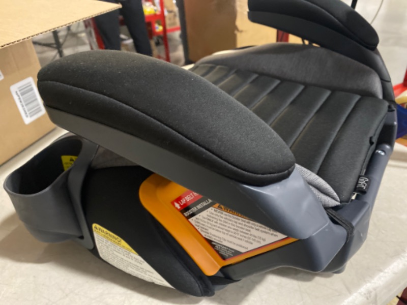 Photo 3 of ***USED - DIRTY - NO PACKAGING***
Chicco GoFit® ClearTex® Backless Booster Car Seat, Travel Booster Seat for Car, Portable Car Booster Seat for Children at Least 4 Years Old and 40-110 lbs. | Shadow/Black