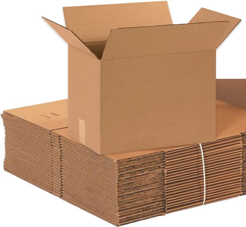 Photo 1 of 15 x 10 x 14 Corrugated Cardboard Boxes, Medium 15"L x 10"W x 14"H, Pack of 25