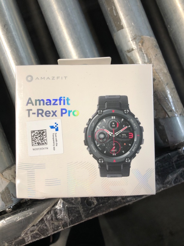 Photo 2 of Amazfit T-Rex Pro Smart Watch, Rugged Military Certified, GPS, 18-Day Battery,  (Black) FACTORY SEALED
