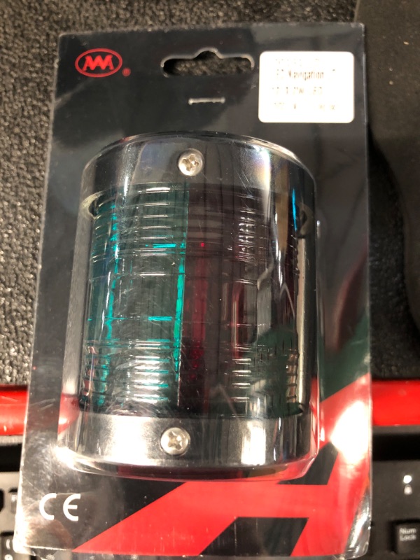 Photo 2 of Aqua Signal 00151-LD Side-Mount Navigation Light - Starboard (Green), Small