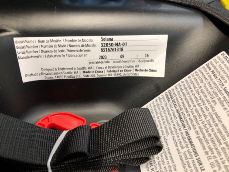Photo 3 of Diono Solana, No Latch, Pack of 2 Backless Booster Car Seats, Lightweight, Machine Washable Covers, Cup Holders, Charcoal Gray 2021 2-Pack Charcoal Gray