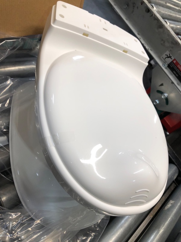 Photo 3 of Nuby My Real Potty Training Toilet with Life-Like Flush Button & Sound for Toddlers & Kids, White 1st Stage White