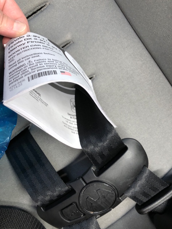 Photo 4 of **MINOR DAMAGE STAIN ON SEAT**
Cosco Finale Dx 2-In-1 Booster Car Seat, Dusk, 18.25x19x29.75 Inch (Pack of 1)