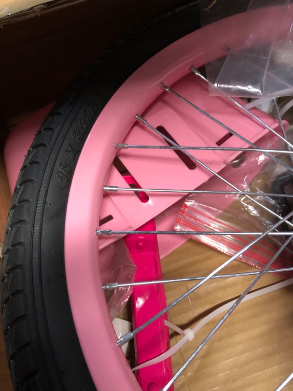 Photo 7 of ***USED - SCRATCHED AND SCUFFED - MISSING HARDWARE - SEE PICTURES***
Schwinn Koen & Elm Toddler and Kids Bike, 12-18-Inch Wheels, Training Wheels Included, Boys and Girls Ages 2-9 Years Old Pink 18-inch Wheels