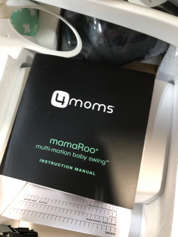 Photo 3 of 4moms MamaRoo Multi-Motion Baby Swing, Bluetooth Enabled with 5 Unique Motions, Black