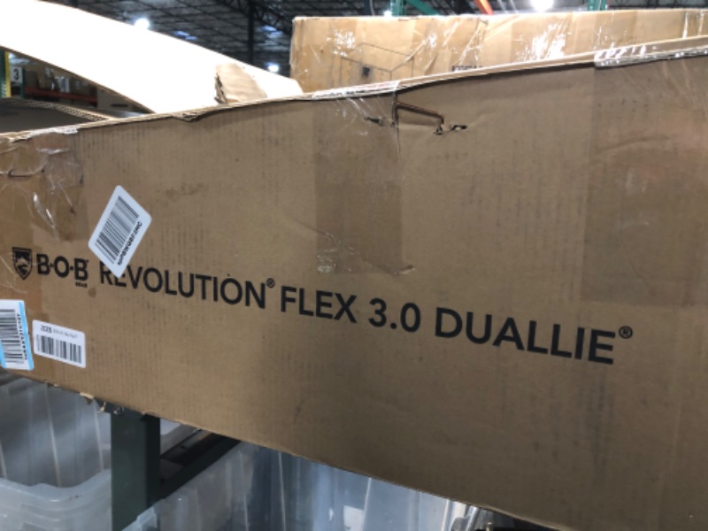 Photo 5 of **1 PIECE STICKING OUT OF BOX SIDE**BOB Gear Revolution Flex 3.0 Duallie Double Jogging Stroller, Graphite Black Graphite Black Double