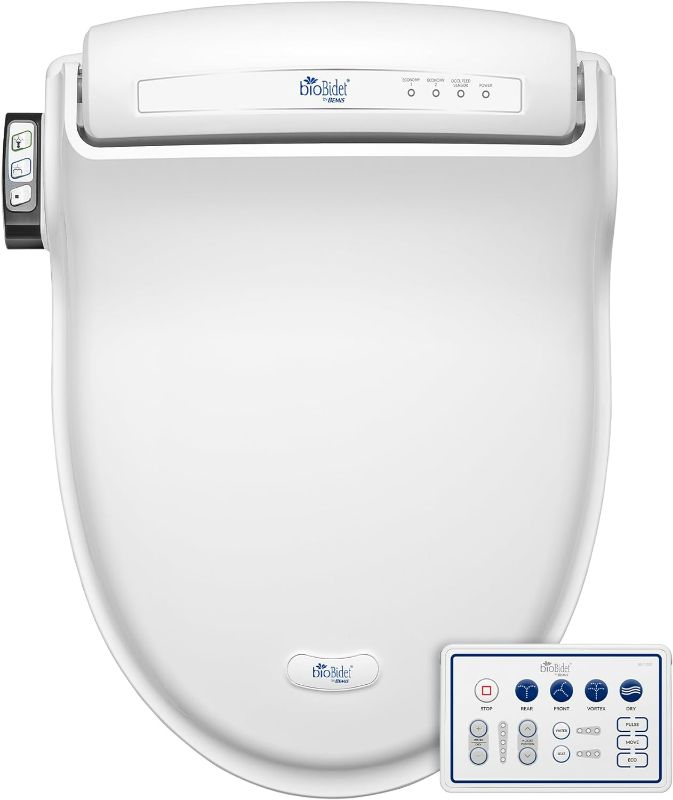 Photo 1 of ***USED - DIRTY - LIKELY MISSING PARTS - UNABLE TO TEST***
Bio Bidet by Bemis BB-1000W Supreme Warm Water Bidet Toilet Seat, Elongated, White BB-1000 Wireless Remote Elongated