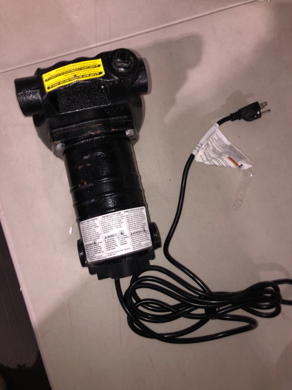 Photo 2 of (NON-REFUNDABLE) Utilitech 0.5-HPCast Iron Electric Utility Pump 148007