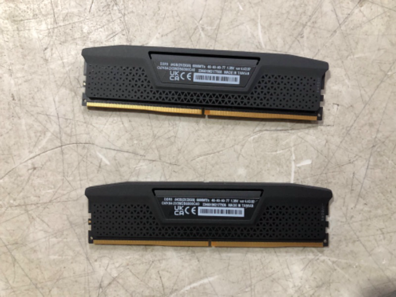 Photo 3 of ***USED - UNABLE TO TEST - SEE PICTURES***
CORSAIR VENGEANCE DDR5 RAM 64GB (2x32GB) 6000MHz CL40 Intel XMP iCUE Compatible Computer Memory - Black (CMK64GX5M2B6000C40) 64GB (2x32GB) Black