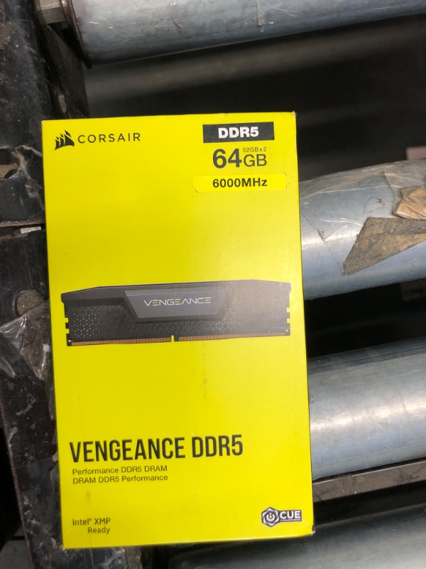 Photo 3 of CORSAIR VENGEANCE DDR5 RAM 64GB (2x32GB) 6000MHz CL40 Intel XMP iCUE Compatible Computer Memory - Black (CMK64GX5M2B6000C40) 64GB (2x32GB) Black