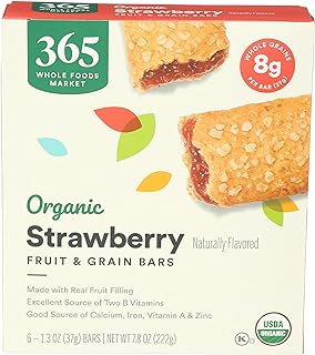 Photo 1 of ***6/04/2024*** PACK 3*** 365 by Whole Foods Market, Organic Strawberry Cereal Bar 6 Count, 7.8 Ounce Organic 6 Count (Pack of 1)