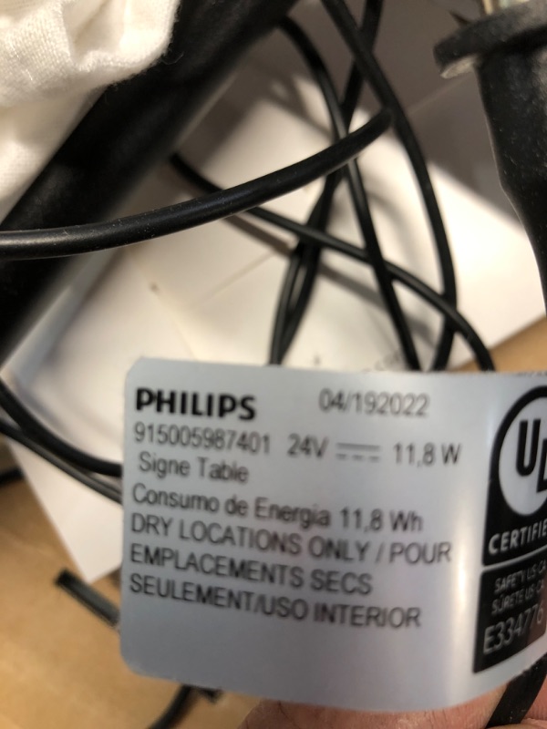 Photo 1 of Philips Hue Gradient Signe Floor Lamp, Compatible with Alexa, Apple HomeKit and Google Assistant, White Floor Lamp 1 Pack White