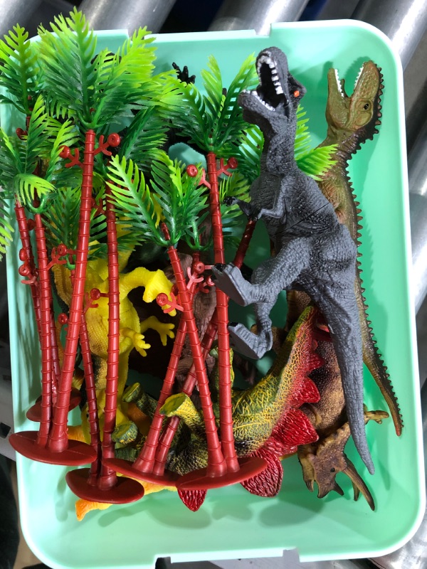 Photo 2 of (see all images) TEMI Dinosaur Toys for Kids 3-5, Realistic Jurassic Dinosaurs Figures with Play Mat 