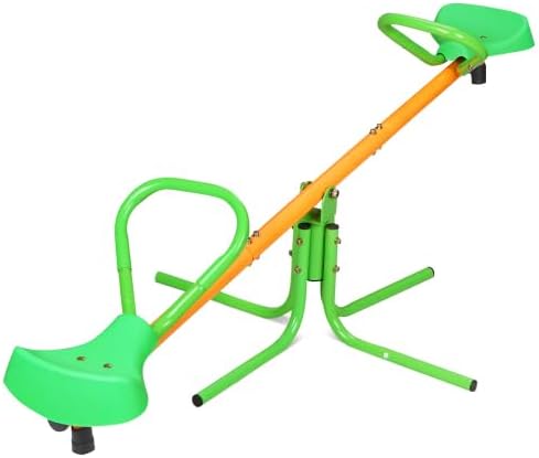 Photo 1 of ***USED - MISSING NUMEROUS PARTS - SEE COMMENTS***
Kids Seesaw Swivel Teeter Totter Home Playground Equipment,2 Seats 360 Degrees Outdoor Fun Toy Set for Kids, Toddlers, Boys, Children
