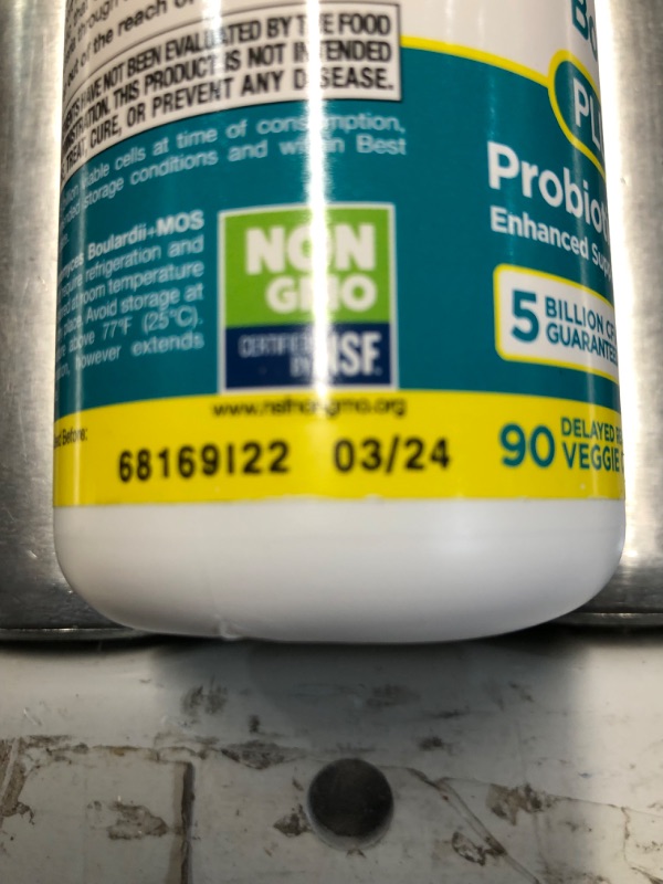 Photo 2 of Jarrow Formulas Saccharomyces Boulardii + MOS - Clinically Studied Probiotic + Prebiotic Supplement - 5 Billion CFU - 90 Servings (Veggie Caps) - Enhanced Intestinal Tract Support & Protection 90 Count (Pack of 1)