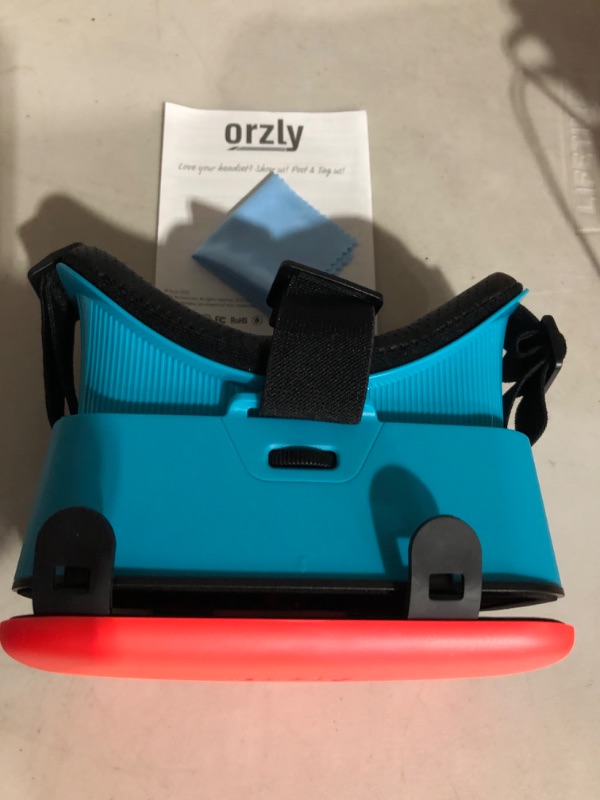 Photo 2 of Orzly VR Headset Designed for Nintendo Switch & Switch OLED Console with Adjustable Lens for a Virtual Reality Gaming Experience and for Labo VR - Colour Pop - Gift Boxed Edition Tanami