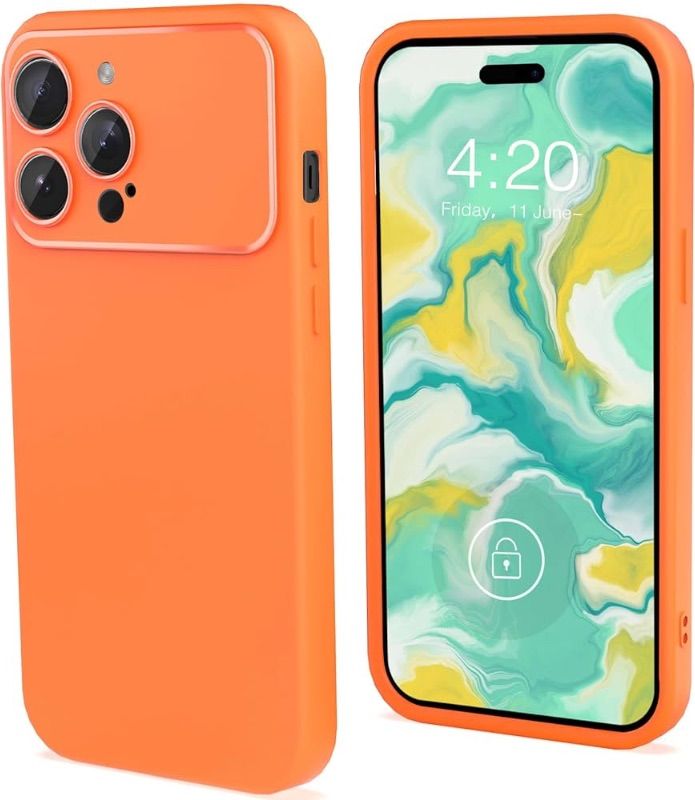 Photo 1 of NONREFUNDABLE
SET OF 5
Nucyky Designed for iPhone 15 Pro Max Case, Upgraded Silicone Phone Case with [Camera Protection] [Soft Anti-Scratch Microfiber Lining] Shockproof Phone Cover 6.7 inch-Orange