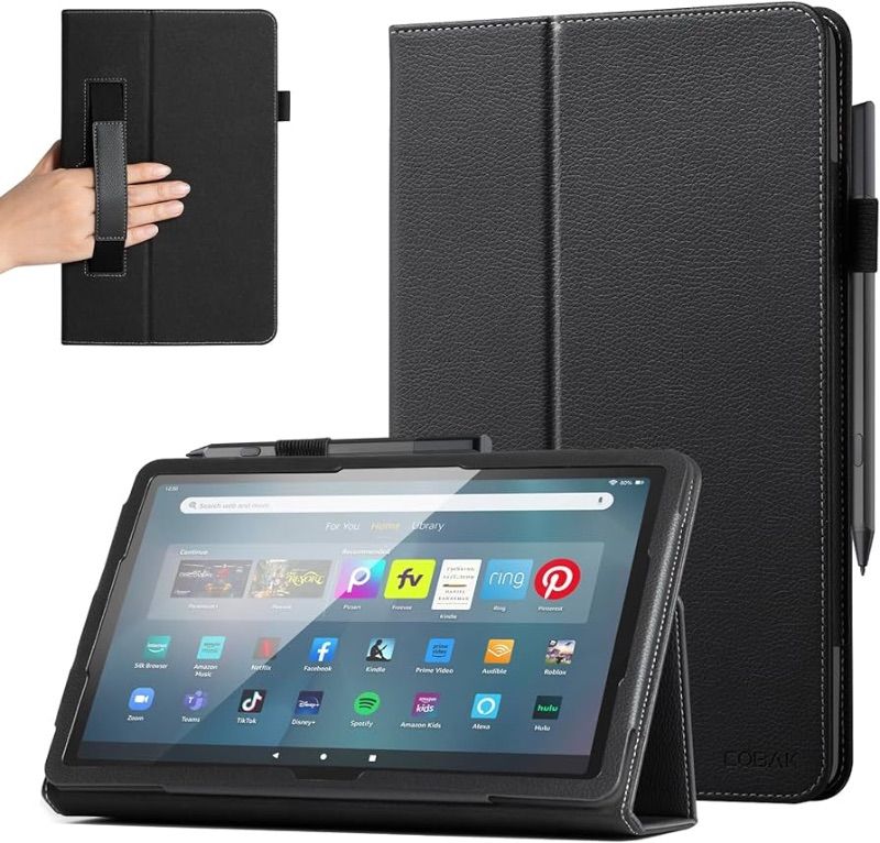 Photo 1 of CoBak Case for All-New Amazon Fire Max 11 Tablet (13th Generation, 2023 Release) with Pen Holder - Slim Folding Stand Folio Cover for Fire Max 11 with Auto Wake/Sleep