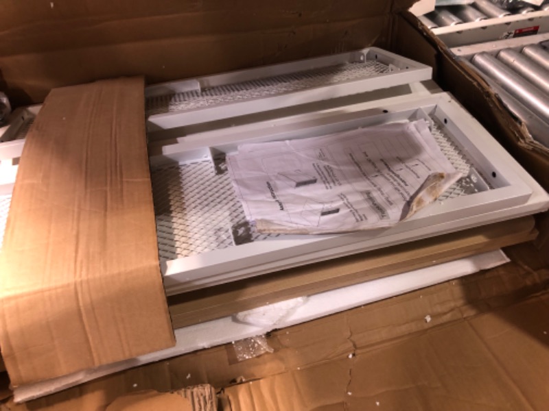 Photo 1 of Folding Dining Table with 2 Tier Storage, Extendable Kitchen Table, Drop Leaf Table, Rectangle Dining Room Tables Set for 4, Space Saving Collapsible Expandable Dinner Kitchen Office Furniture 50.1"D x 31.4"W x 29.5"H Pear Wood Color and White