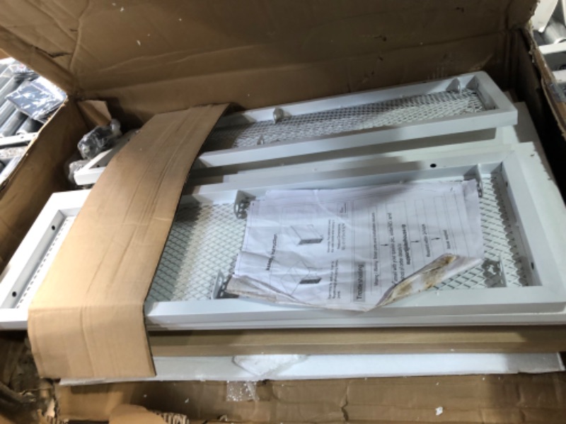 Photo 1 of Folding Dining Table with 2 Tier Storage, Extendable Kitchen Table, Drop Leaf Table, Rectangle Dining Room Tables Set for 4, Space Saving Collapsible Expandable Dinner Kitchen Office Furniture 50.1"D x 31.4"W x 29.5"H Pear Wood Color and White