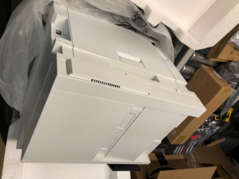 Photo 5 of ***USED - POWERS ON - UNABLE TO TEST FURTHER***
HP Color LaserJet Pro MFP 4301fdw Wireless Printer, Print, scan, copy, fax, Fast speeds, Easy setup, Mobile printing, Advanced security, Best-for-small teams, white, 16.6 x 17.1 x 15.1 in New version