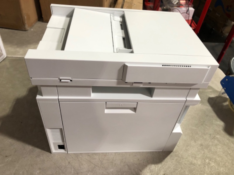 Photo 15 of ***USED - POWERS ON - UNABLE TO TEST FURTHER***
HP Color LaserJet Pro MFP 4301fdw Wireless Printer, Print, scan, copy, fax, Fast speeds, Easy setup, Mobile printing, Advanced security, Best-for-small teams, white, 16.6 x 17.1 x 15.1 in New version