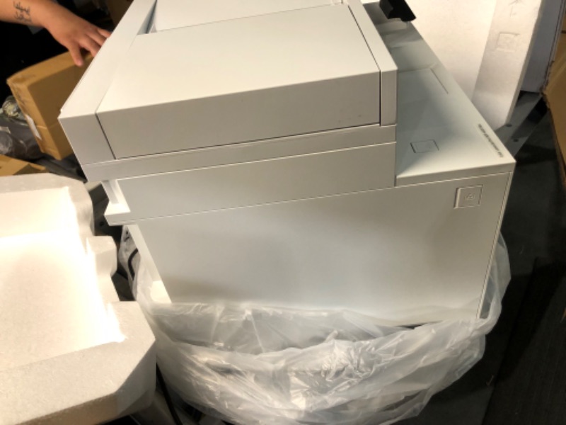Photo 6 of HP Color LaserJet Pro MFP 4301fdw Wireless Printer, Print, scan, copy, fax, Fast speeds, Easy setup, Mobile printing, Advanced security, Best-for-small teams, white, 16.6 x 17.1 x 15.1 in New version