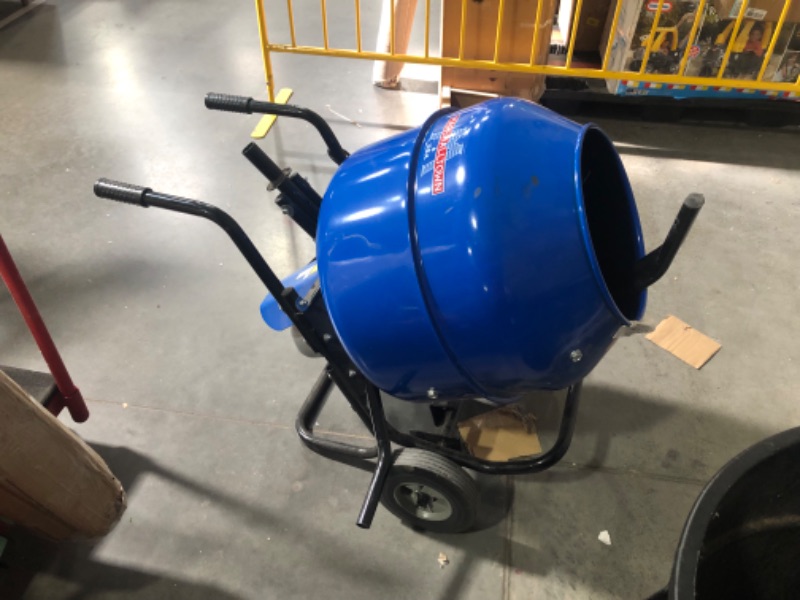 Photo 4 of ***USED - LIKELY MISSING PARTS - UNABLE TO VERIFY FUNCTIONALITY - NO PACKAGING***
Marshalltown Wheelbarrow Mixer, 3 Qubic Feet, LIghtweight and Portable, Direct Drive, MIX3