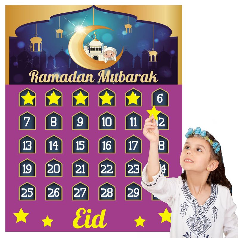 Photo 1 of NONREFUNDABLE CALENDAR BUNDLE
4-Joy Bang Ramadan Mubarak Decorations Ramadan Countdown Calendar for Kids Eid Ramadan 2024 Advent Calendar Poster for Home Wall Decor, Ramadan Activities for Kids, Ramadan Crafts for Kids