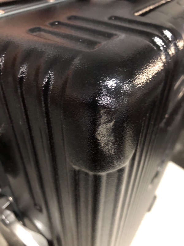 Photo 6 of ***USED - SCUFFED AND SCRAPED - NO PACKAGING - DEFAULT CODE IS 0-0-0***
Versatile Aluminum Frame Carry-On Luggage with USB Charging Port, Front Compartment, TSA Lock, Airline Approved Carry On Hardside Suitcase with Spinner Wheels (Black, 20inch)