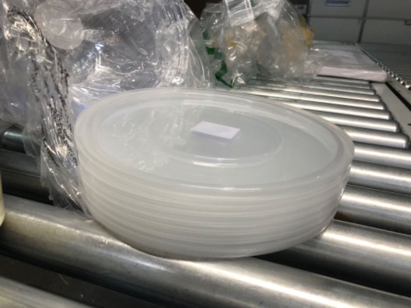 Photo 1 of PLASTICPRO Disposable 150 Ounce Round Crystal Clear Plastic Serving Bowls, Party Snack or Salad Bowl, Chip Bowls, Snack Bowls, Candy Dish, Salad Container Pack oF 8