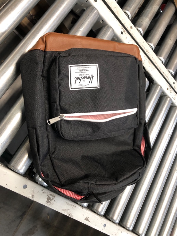 Photo 2 of Herschel Pop Quiz Backpack, Black/Tan, Classic 22L
