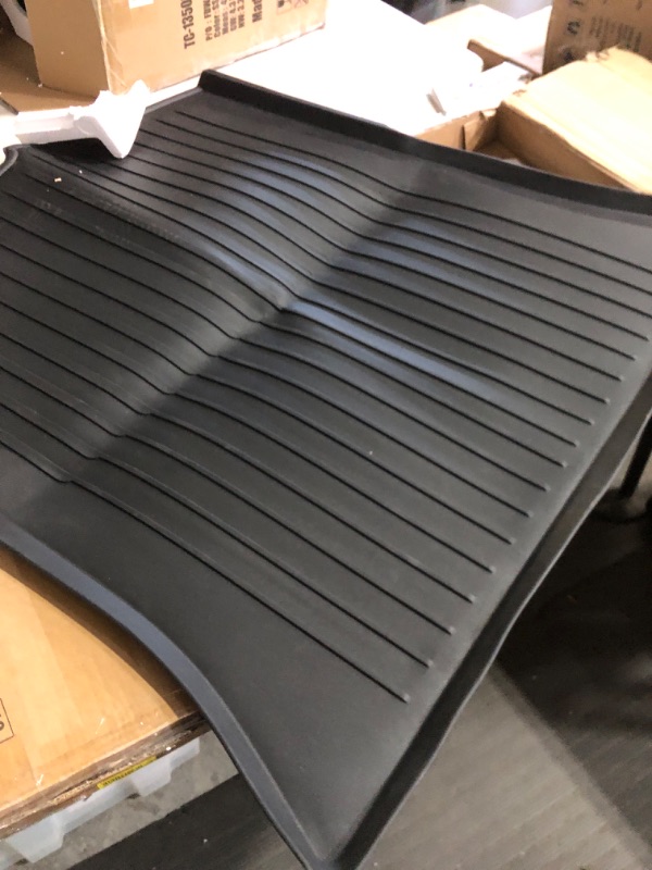 Photo 2 of (see all images) BASENOR Tesla Model Y TPE Cargo Liners Cargo Mat Rear Trunk Mat 