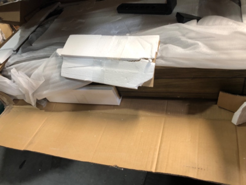 Photo 1 of 42” Wood Lift Top Coffee Table, Farmhouse 2 Tier Rising Tabletop with Hidden Compartment & Storage Shelf for Living & Dining Room and Home Office