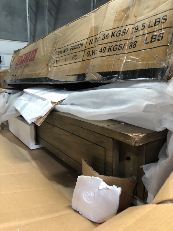 Photo 1 of 42” Wood Lift Top Coffee Table, Farmhouse 2 Tier Rising Tabletop with Hidden Compartment & Storage Shelf for Living & Dining Room and Home Office