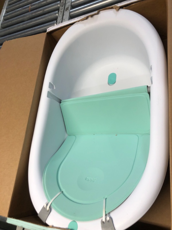 Photo 2 of 4-in-1 Grow-with-Me Bath Tub by Frida Baby Transforms Infant Bathtub to Toddler Bath Seat 