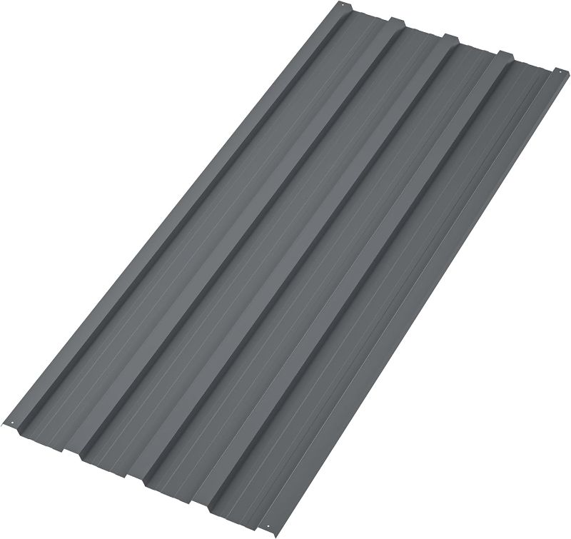 Photo 1 of Metal Roofing Panels 7 Pcs Roof Panels Galvanized Steel 62x16