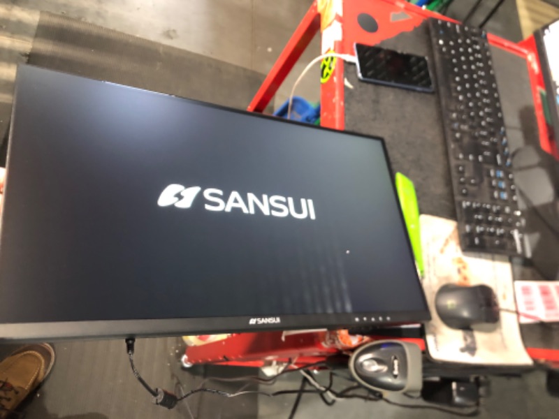 Photo 3 of SANSUI Monitor 24 inch 100Hz IPS USB Type-C FHD 1080P Computer Display Built-in Speakers HDMI DP HDR10 Game RTS/FPS Tilt Adjustable for Working and Gaming (ES-24X3 Type-C & HDMI Cable Included)