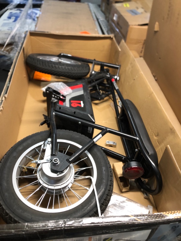 Photo 5 of [NONREFUNDABLE, FOR PARTS/READ NOTES]
Razor Rambler 16 – 36V Electric Minibike with Retro Style, Up to 15.5 MPH, Up to 11.5 Miles Range, Wide, Rugged 16" Air-Filled Tires, Powerful 350 Watt Hub-Driven Motor Black Minibike