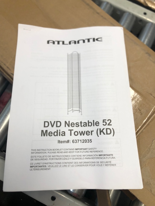 Photo 3 of Atlantic 52-DVD/BLU Ray Disc Tower - PN 63712035 in Gunmetal
