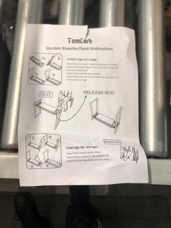 Photo 4 of Garden Kneeler and Seat, Gardening Bench with 1 Tool Pouches EVA Foam Pad for Kneeling and Sitting to Prevent Knee & Back Pain
