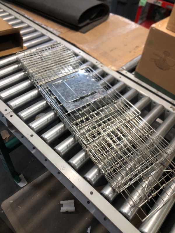 Photo 2 of SZHLUX 32" Live Animal Cage Trap, Heavy Duty Folding Raccoon Traps, Humane Trap, Catch and Release